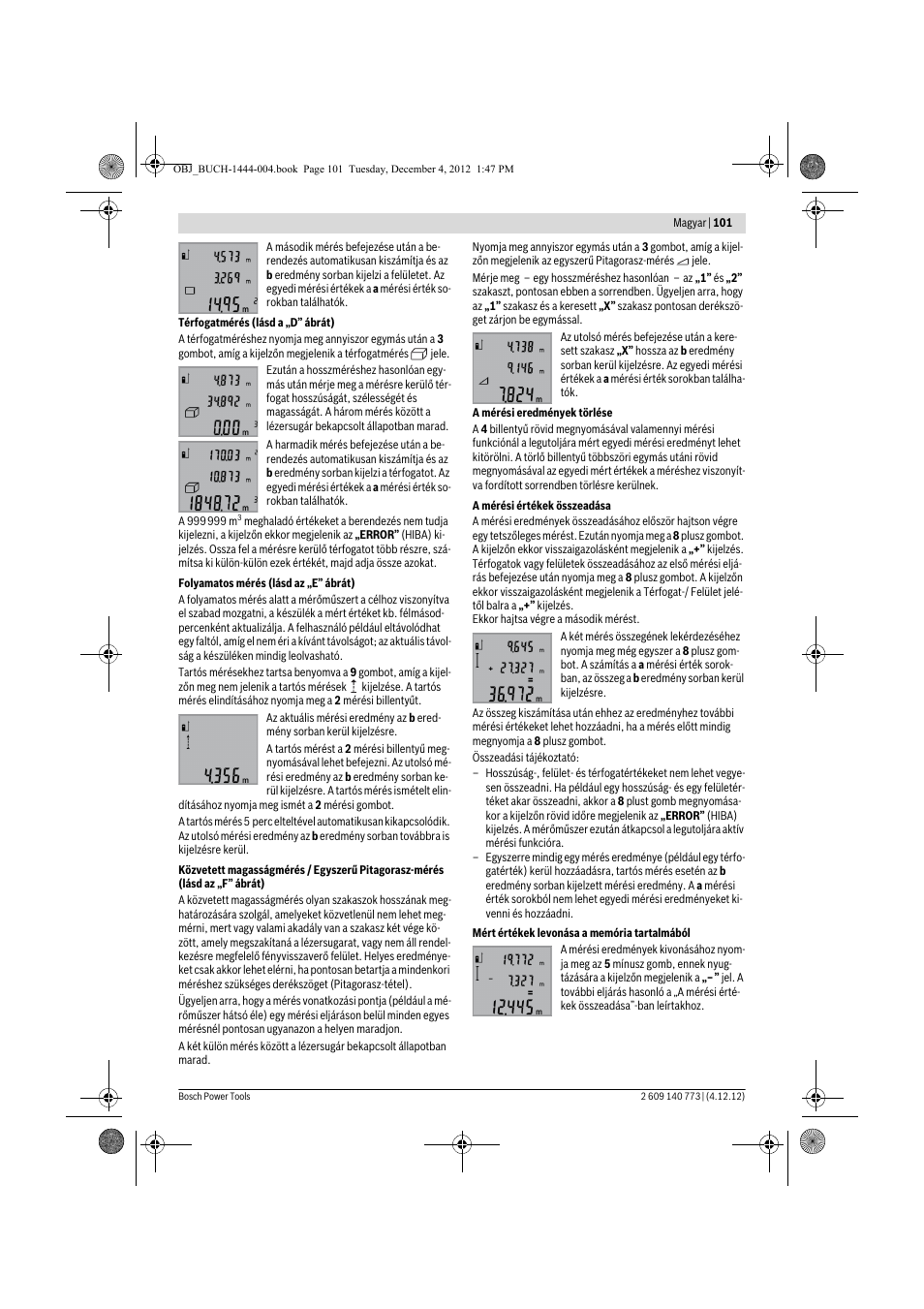 Bosch GLM 50 Professional User Manual | Page 101 / 189