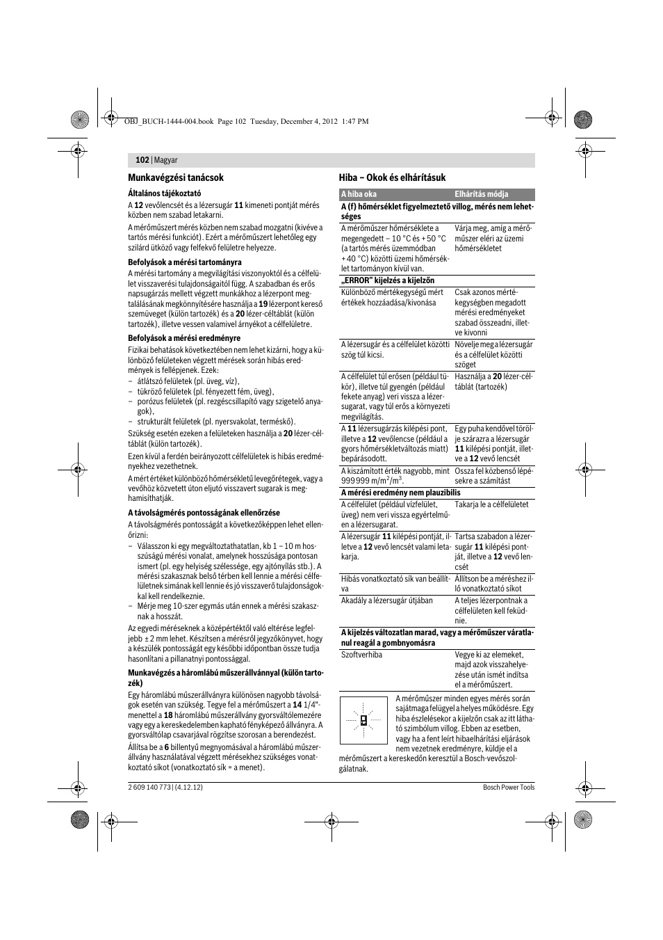 Bosch GLM 50 Professional User Manual | Page 102 / 189