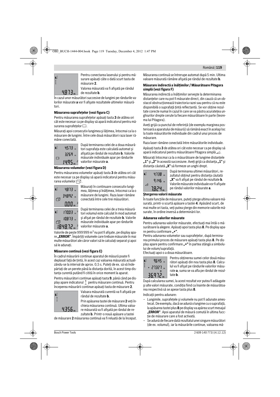 Bosch GLM 50 Professional User Manual | Page 119 / 189