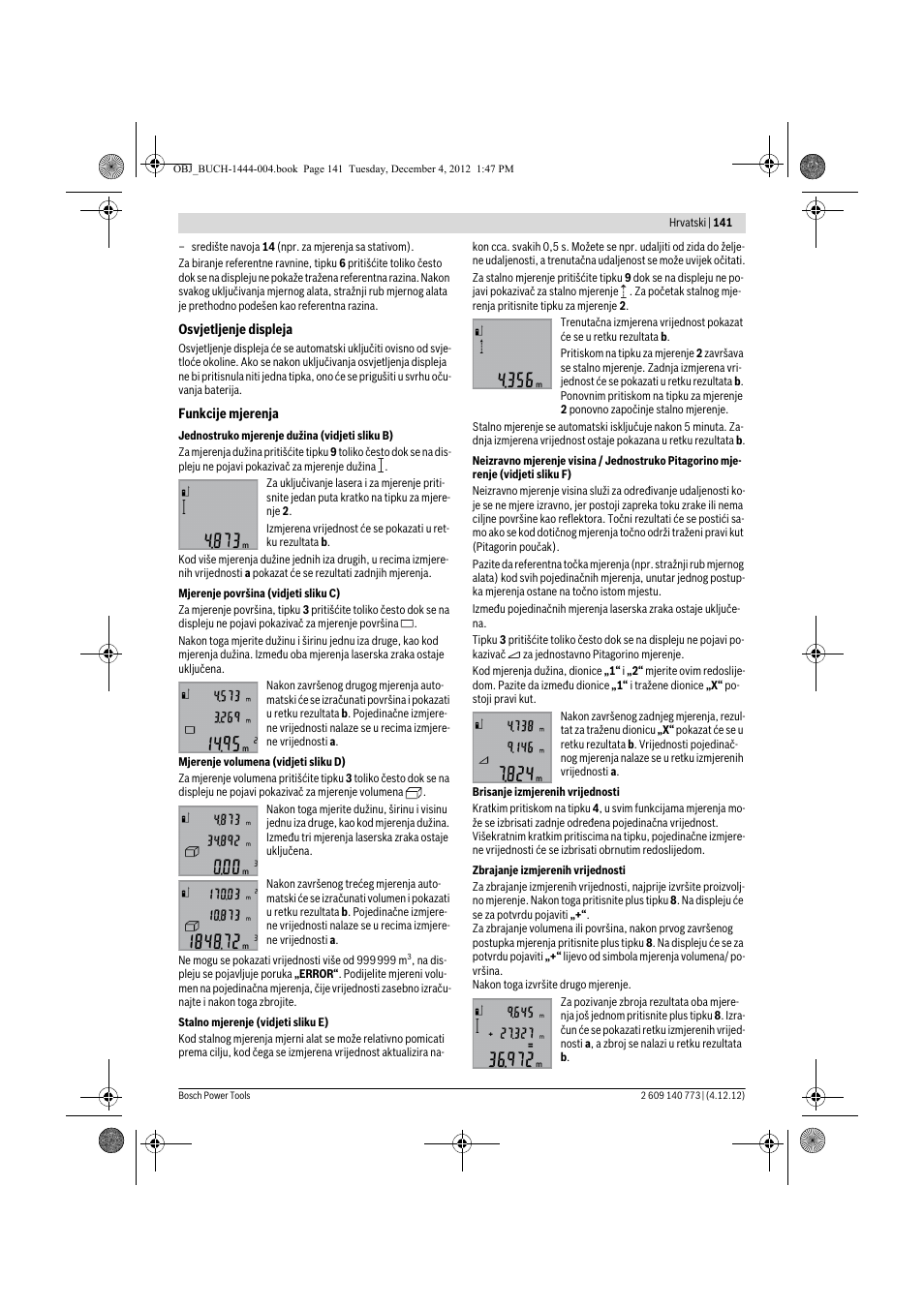 Bosch GLM 50 Professional User Manual | Page 141 / 189