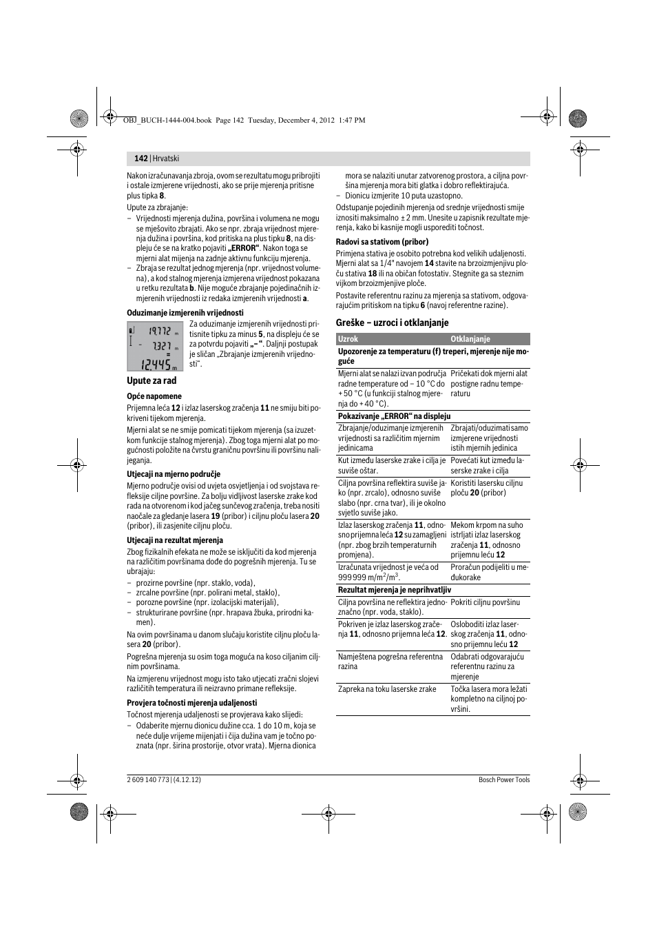 Bosch GLM 50 Professional User Manual | Page 142 / 189