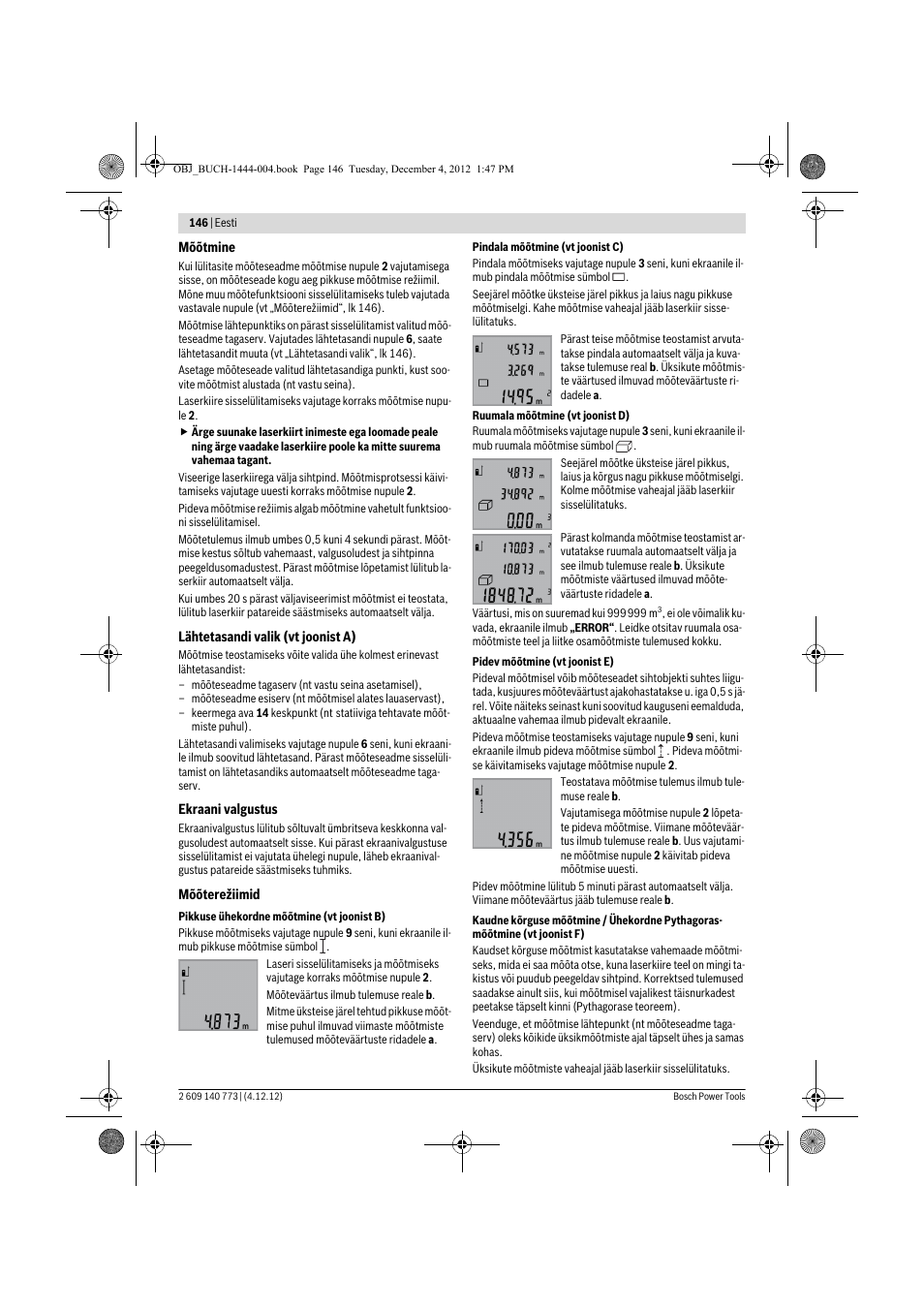 Bosch GLM 50 Professional User Manual | Page 146 / 189