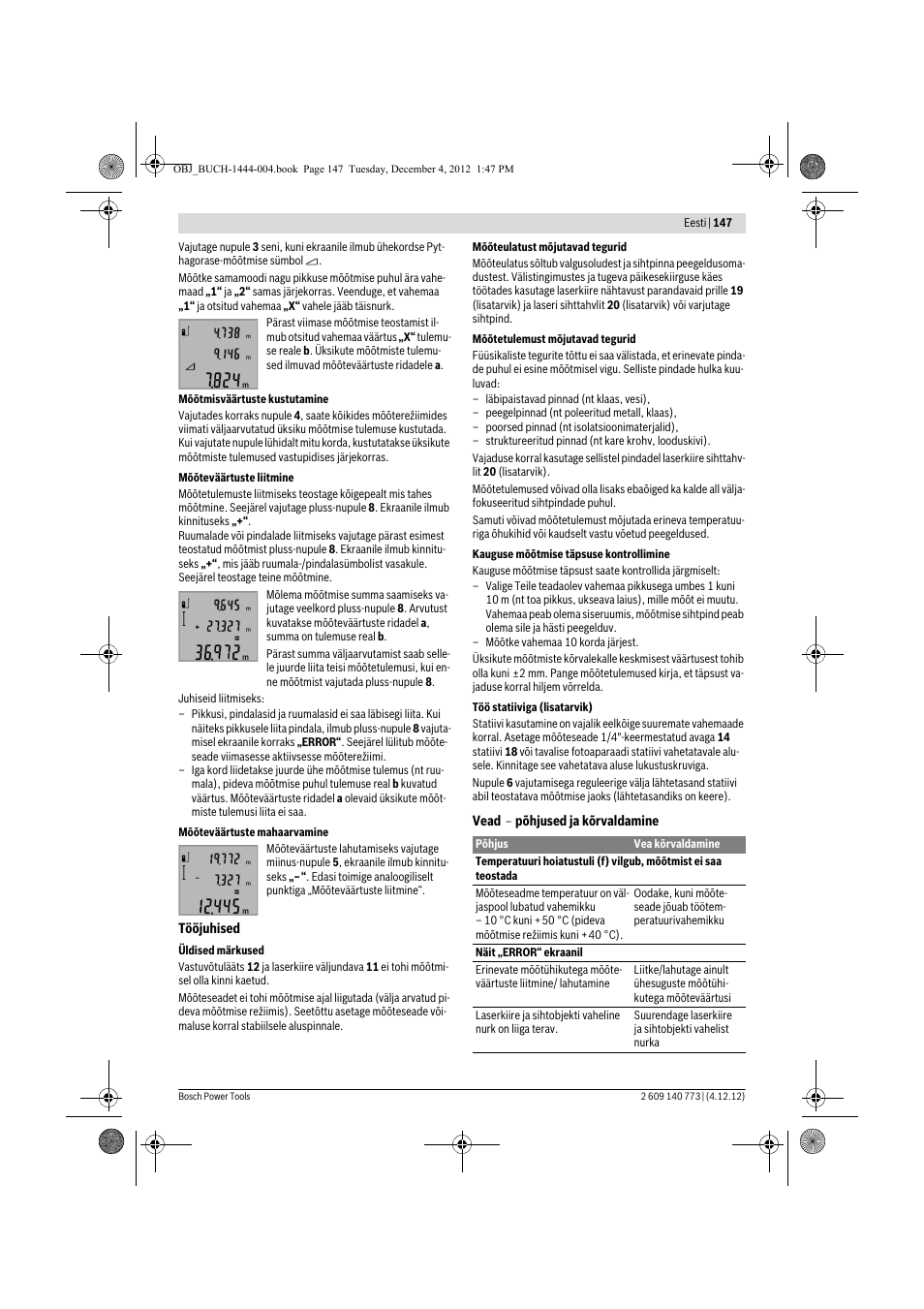 Bosch GLM 50 Professional User Manual | Page 147 / 189