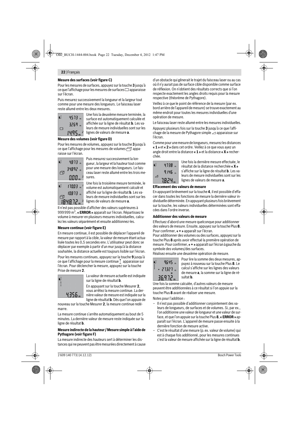 Bosch GLM 50 Professional User Manual | Page 22 / 189