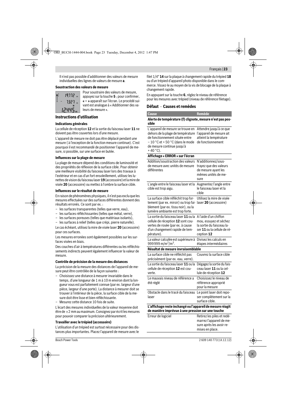 Bosch GLM 50 Professional User Manual | Page 23 / 189