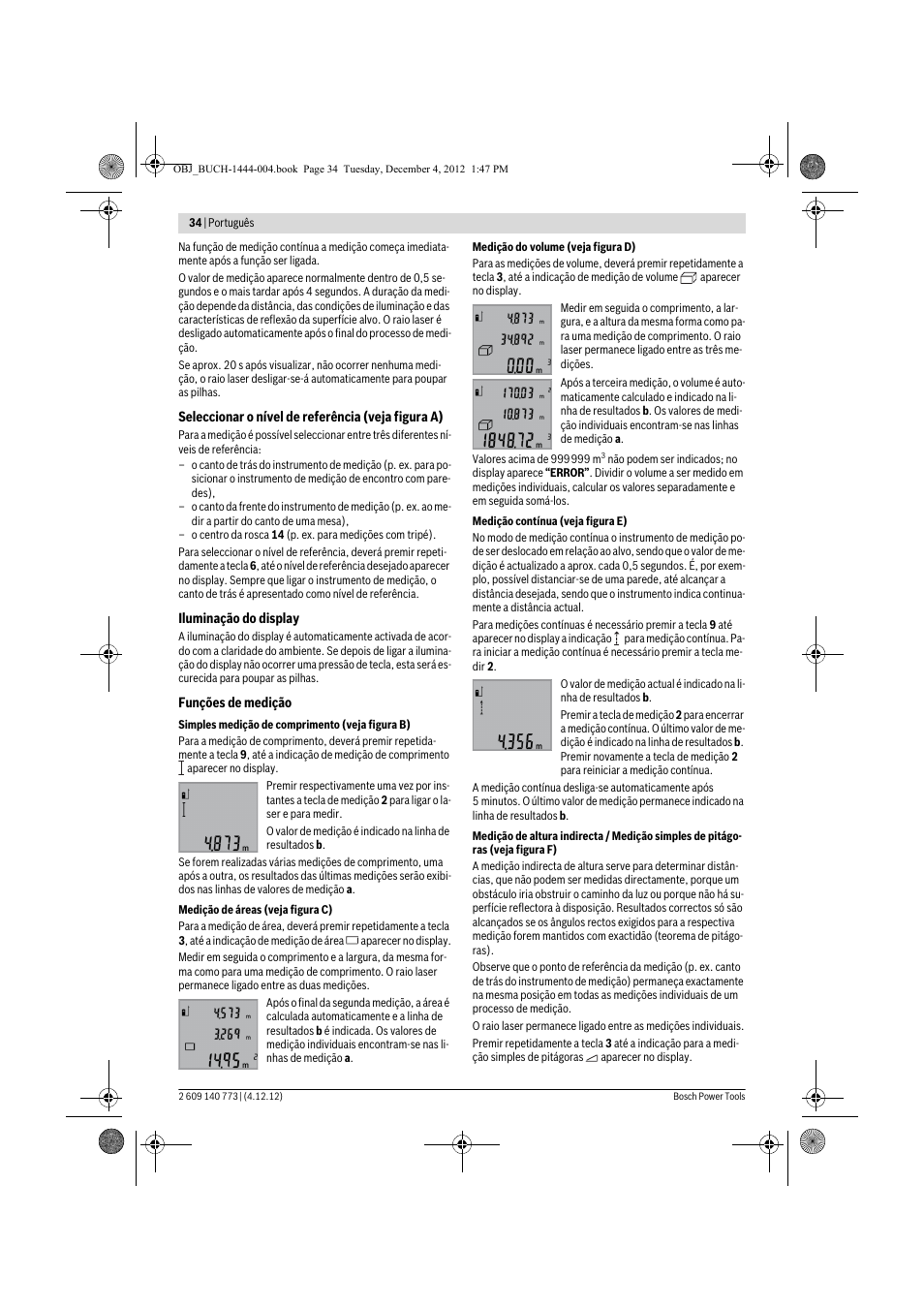 Bosch GLM 50 Professional User Manual | Page 34 / 189