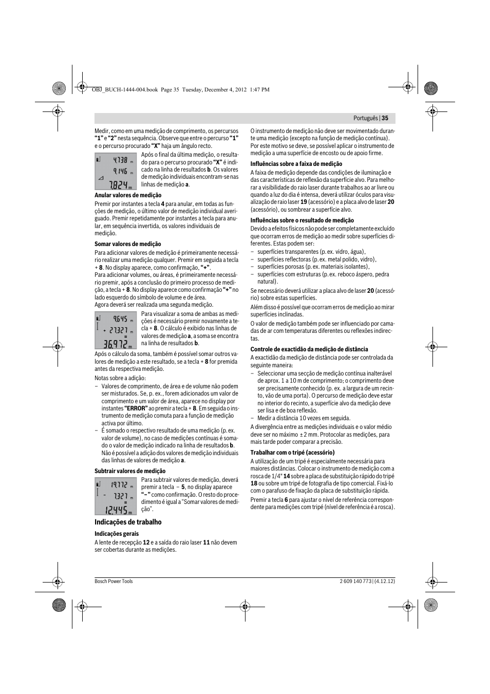 Bosch GLM 50 Professional User Manual | Page 35 / 189