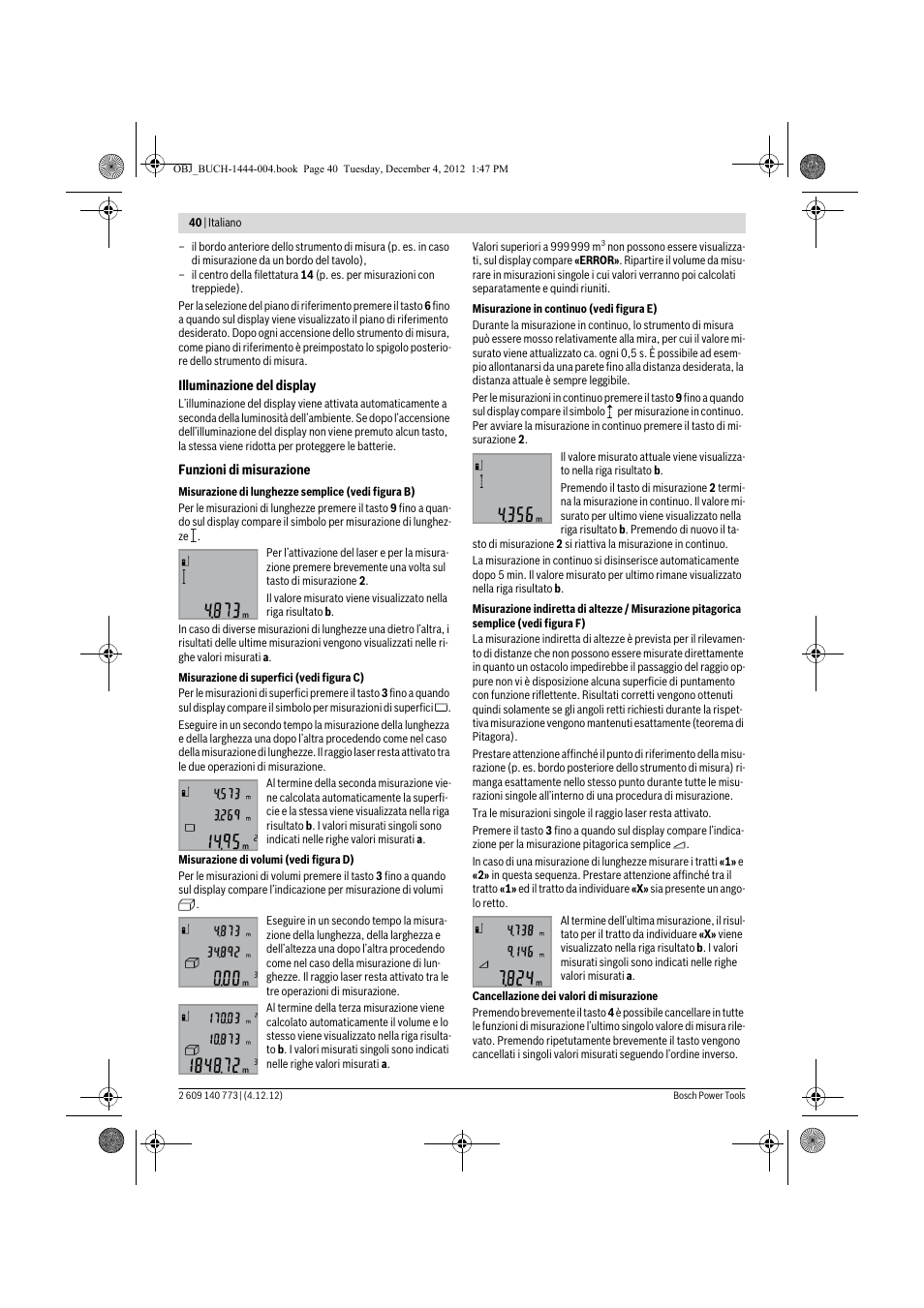 Bosch GLM 50 Professional User Manual | Page 40 / 189