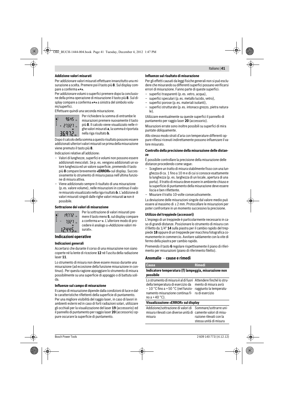 Bosch GLM 50 Professional User Manual | Page 41 / 189