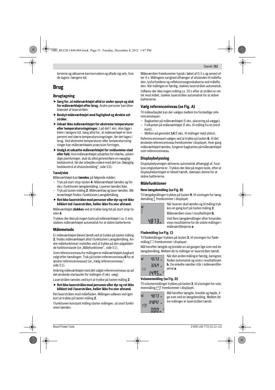 Brug | Bosch GLM 50 Professional User Manual | Page 51 / 189