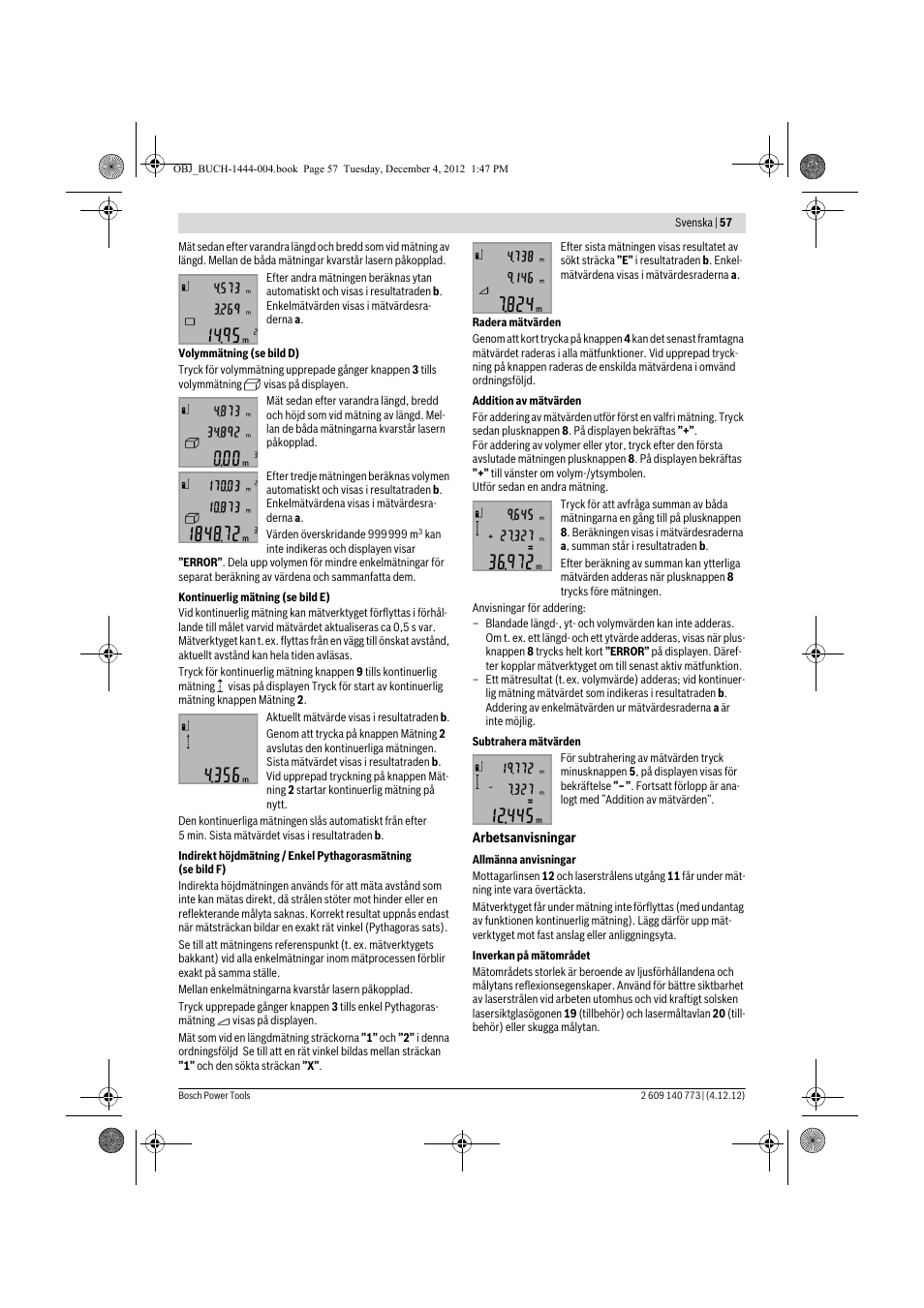 Bosch GLM 50 Professional User Manual | Page 57 / 189