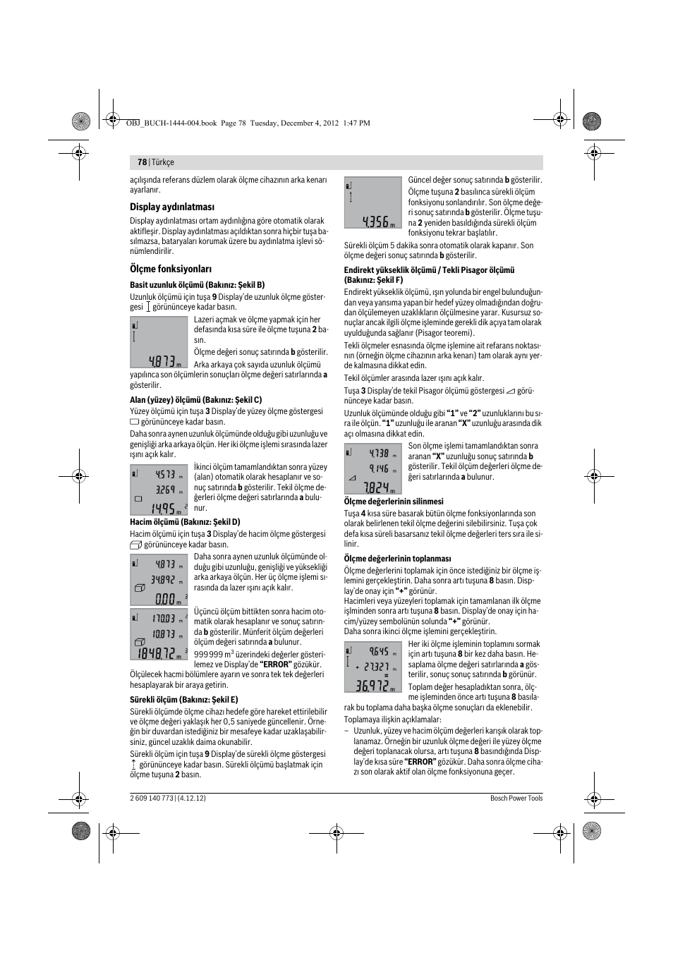 Bosch GLM 50 Professional User Manual | Page 78 / 189