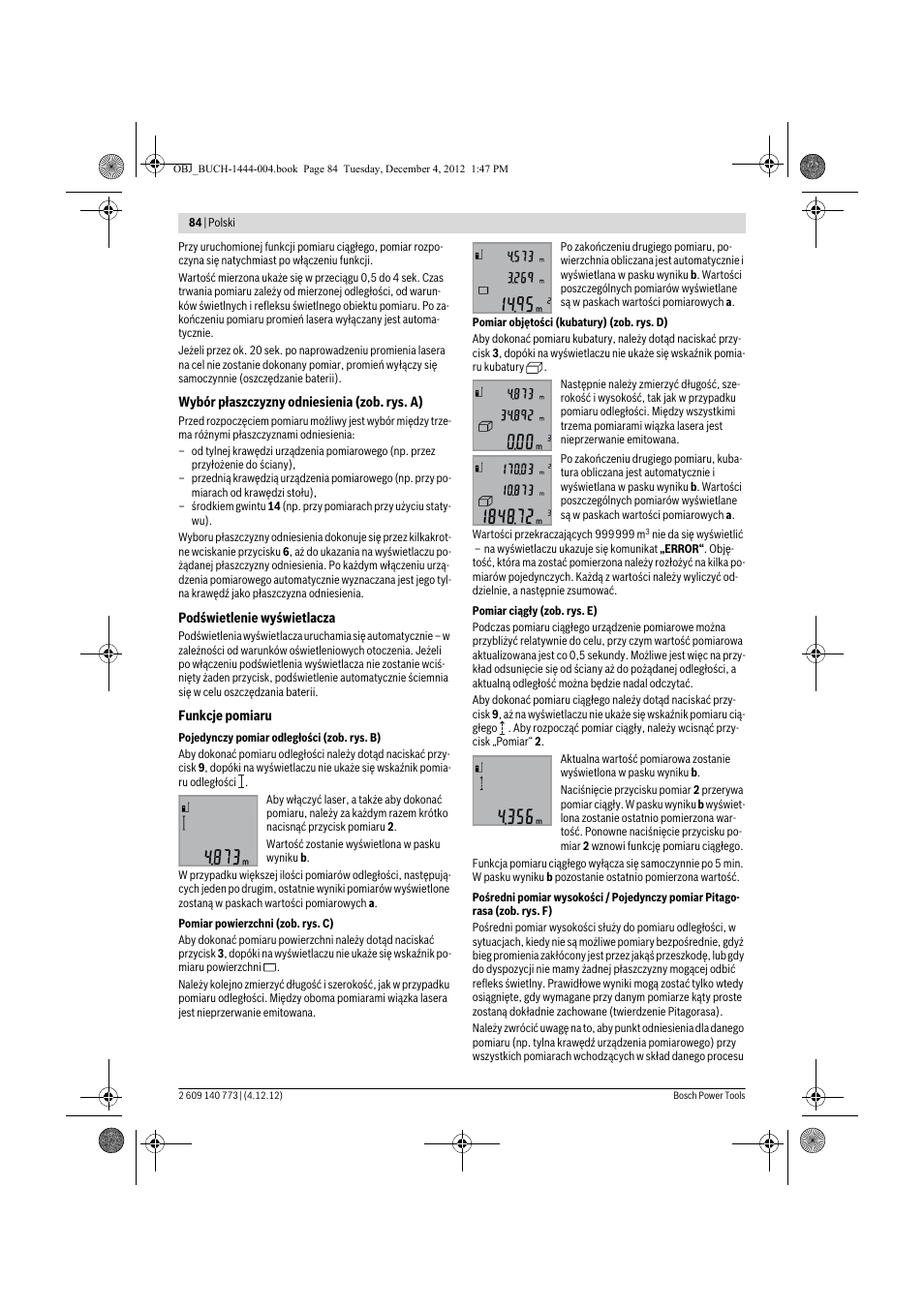 Bosch GLM 50 Professional User Manual | Page 84 / 189