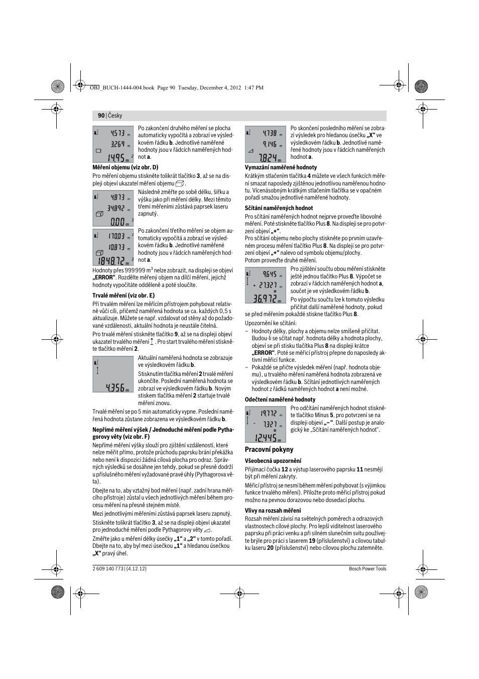 Bosch GLM 50 Professional User Manual | Page 90 / 189