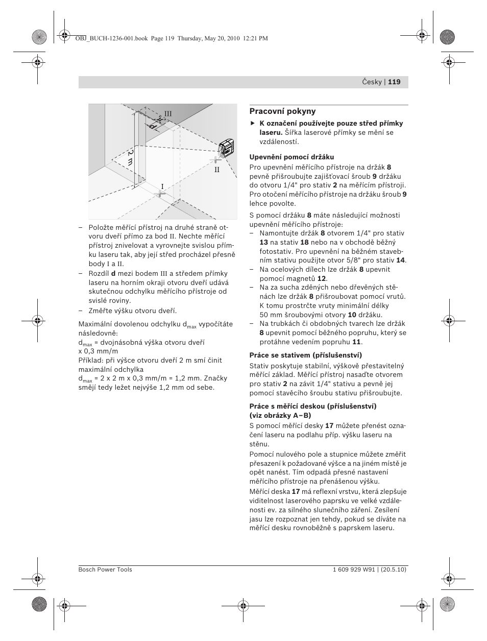 Bosch GLL 2 Professional User Manual | Page 119 / 217