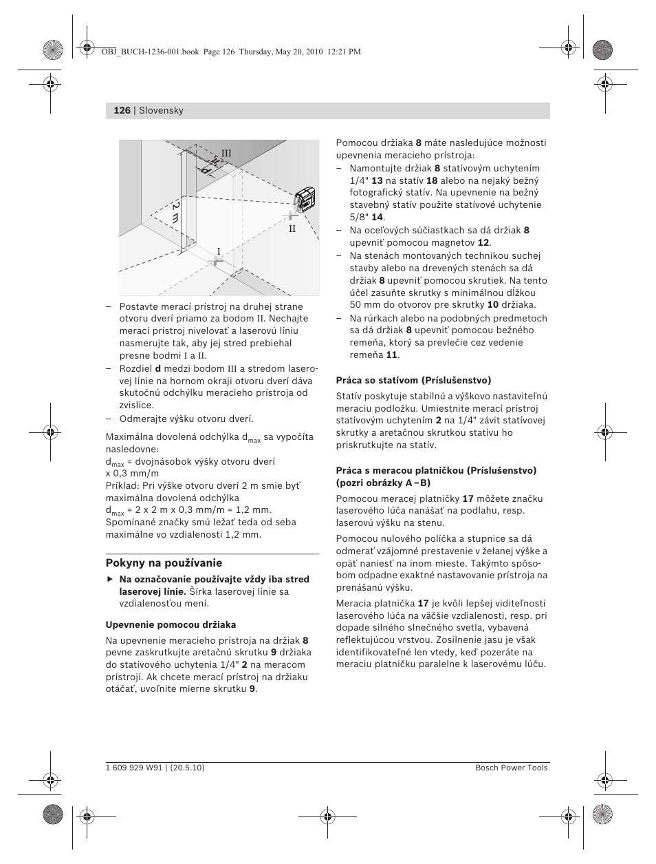 Bosch GLL 2 Professional User Manual | Page 126 / 217