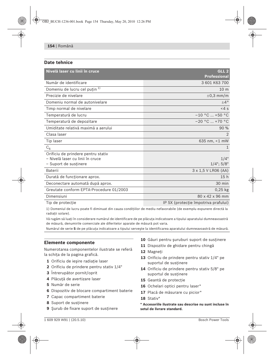 Bosch GLL 2 Professional User Manual | Page 154 / 217