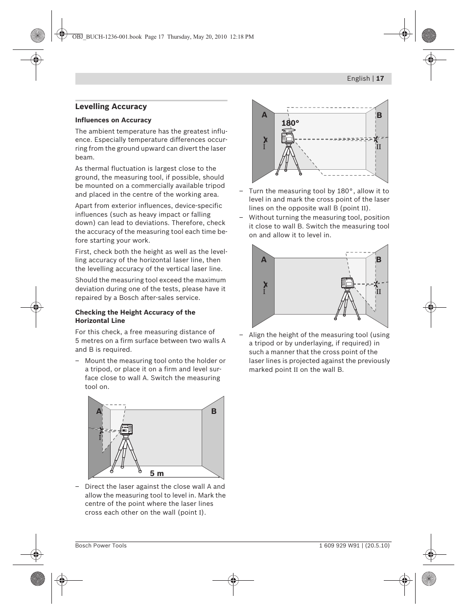 Bosch GLL 2 Professional User Manual | Page 17 / 217