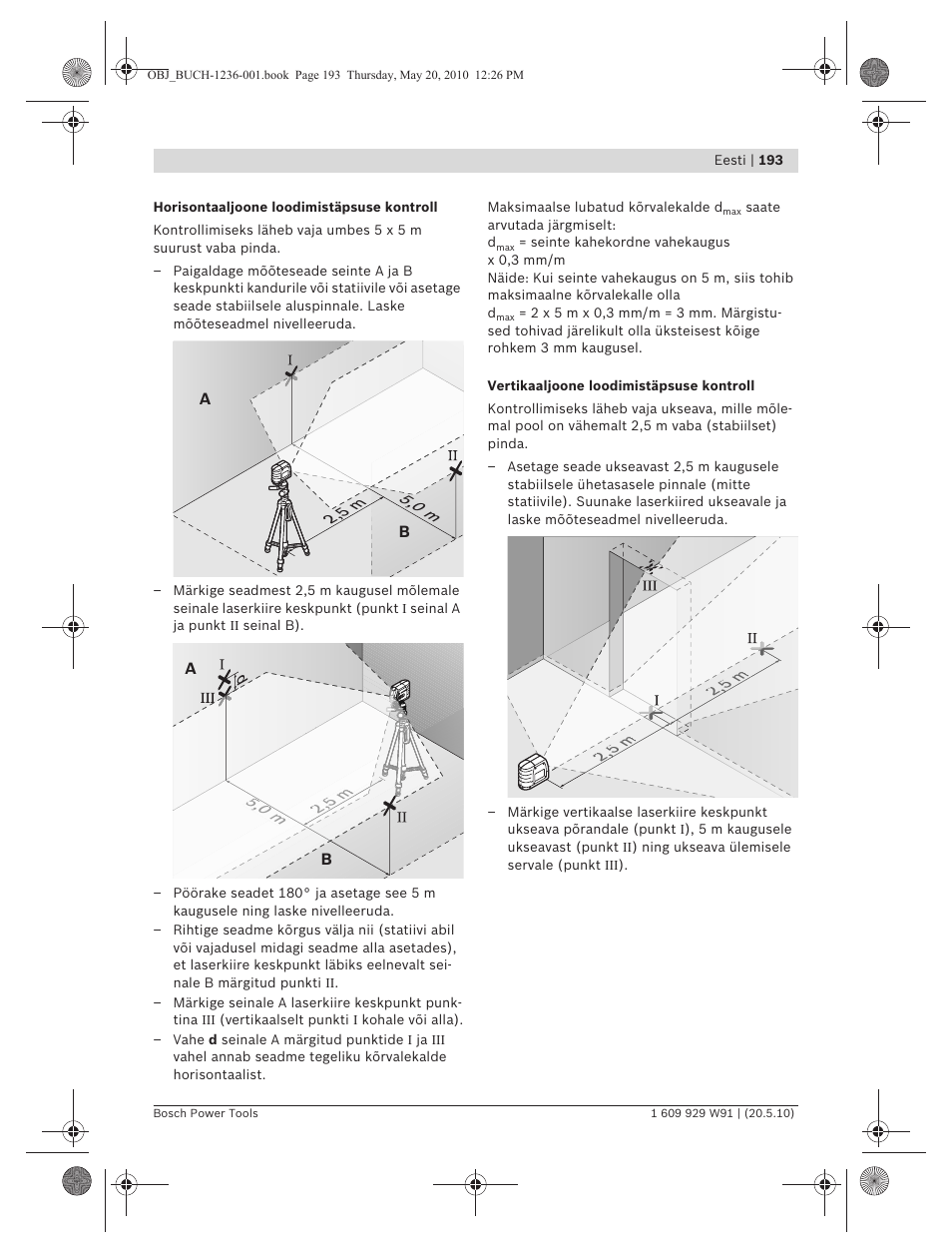 Bosch GLL 2 Professional User Manual | Page 193 / 217