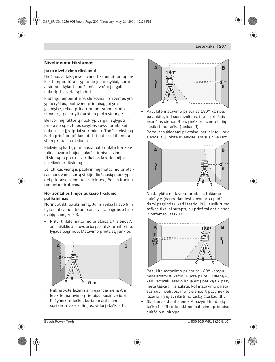 Bosch GLL 2 Professional User Manual | Page 207 / 217