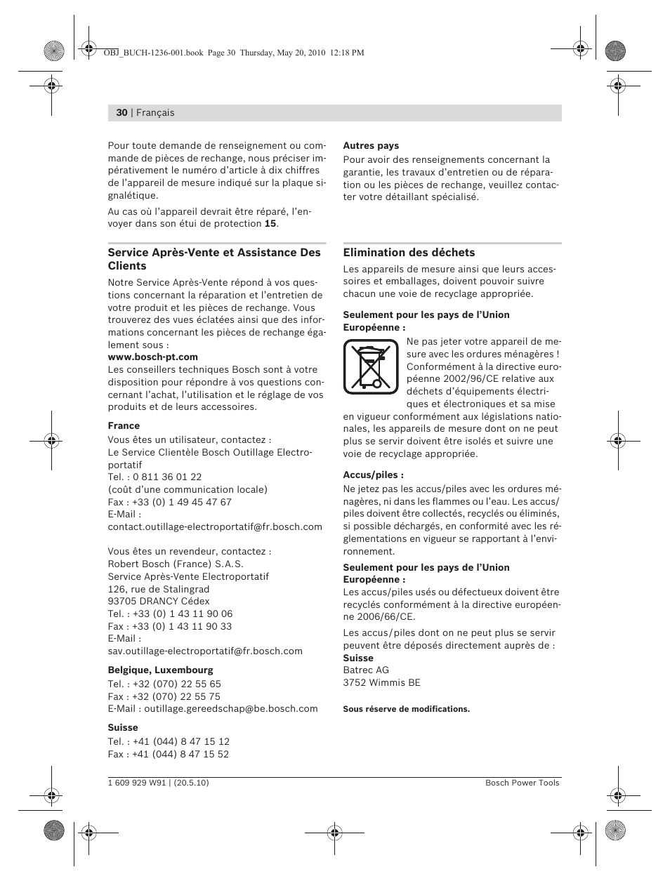 Bosch GLL 2 Professional User Manual | Page 30 / 217