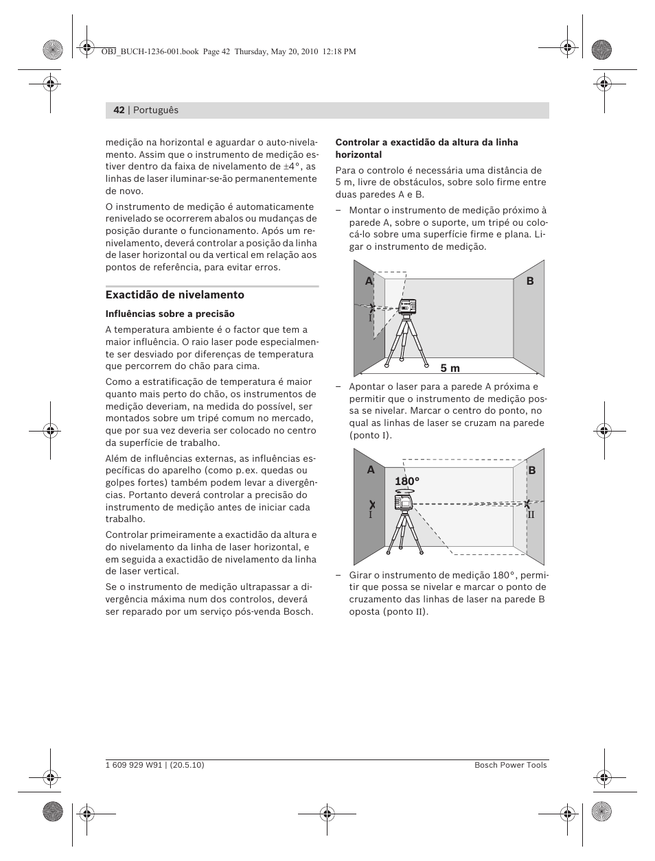 Bosch GLL 2 Professional User Manual | Page 42 / 217