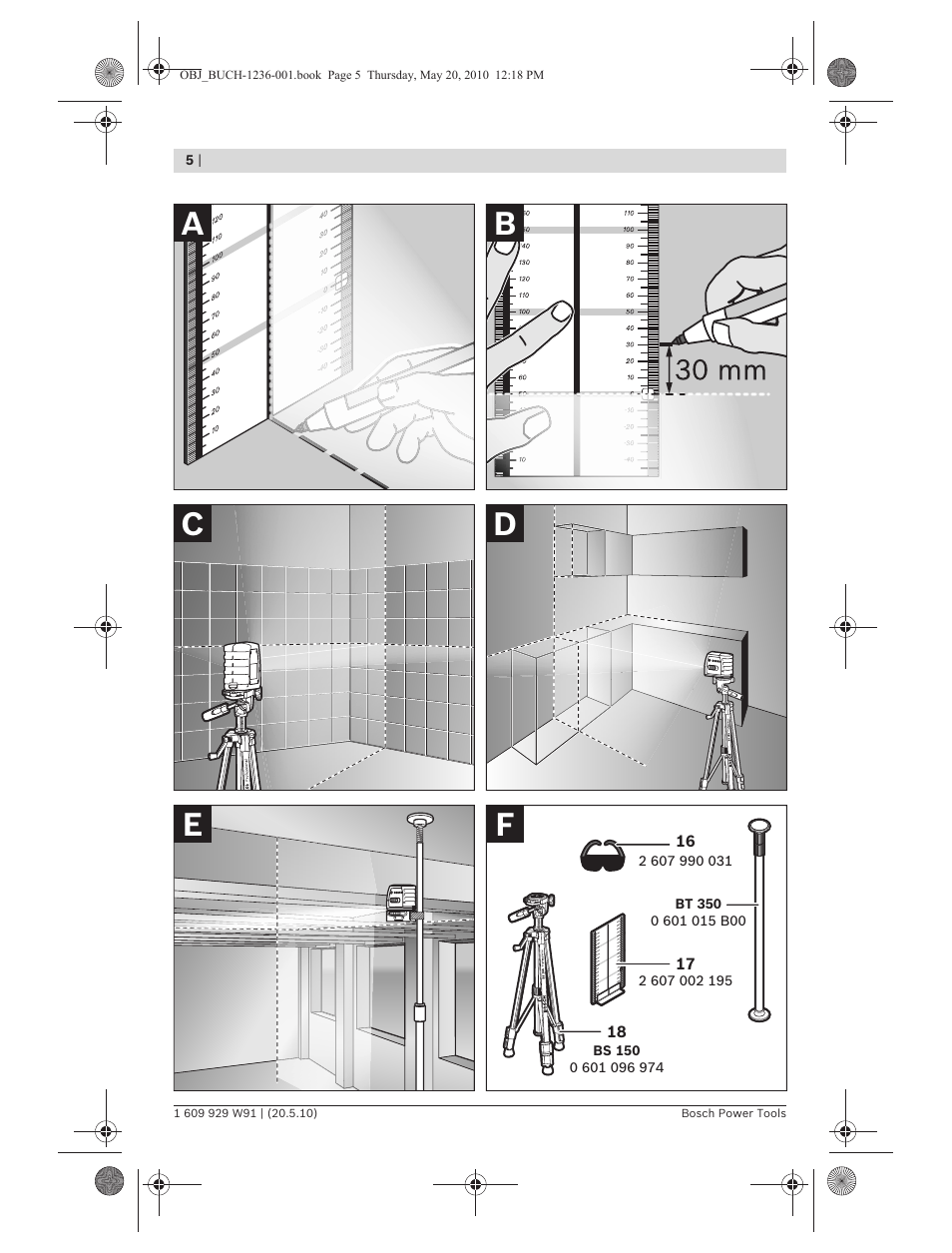 Bosch GLL 2 Professional User Manual | Page 5 / 217