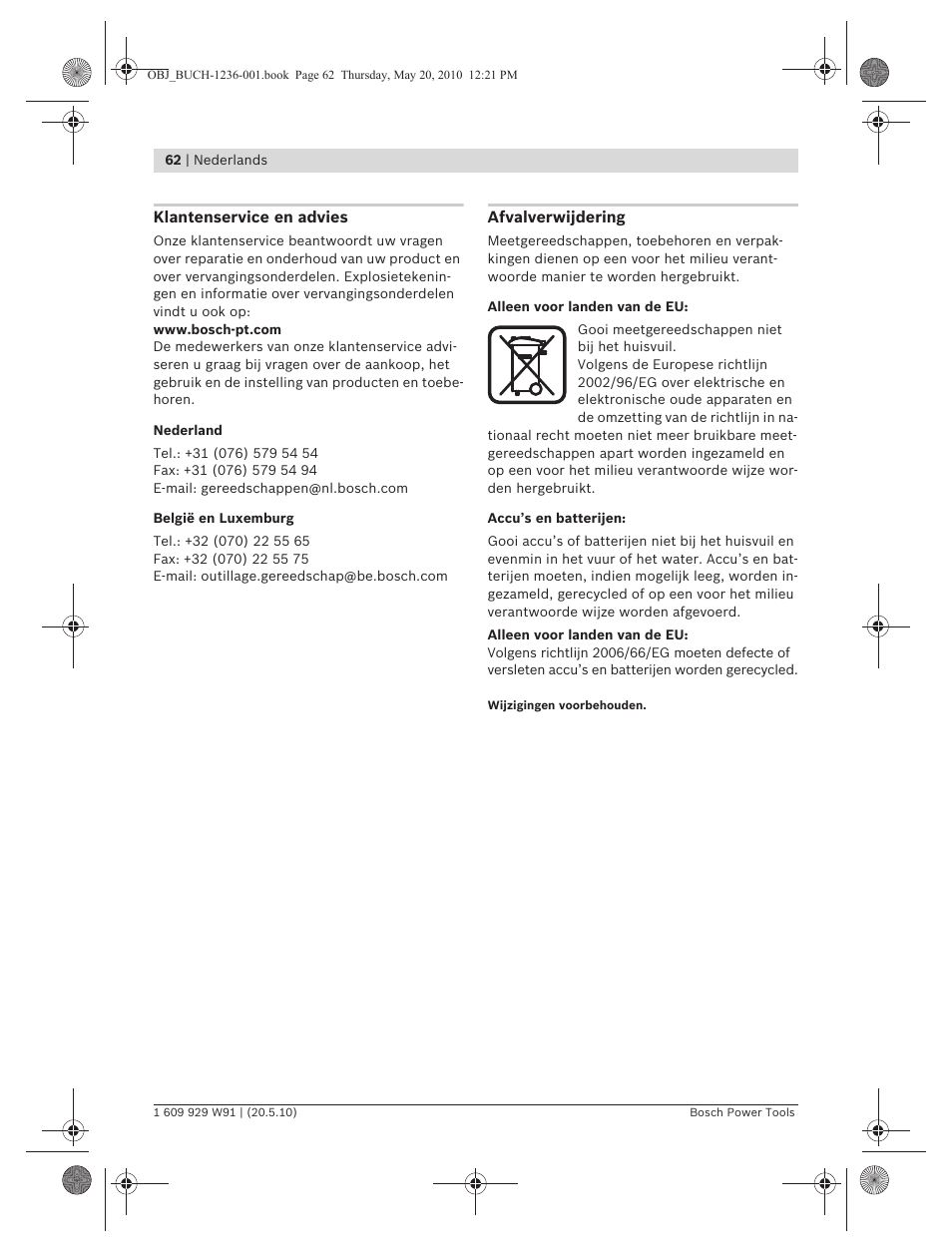 Bosch GLL 2 Professional User Manual | Page 62 / 217