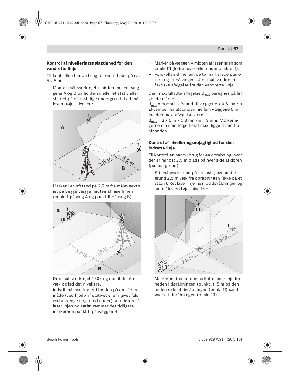 Bosch GLL 2 Professional User Manual | Page 67 / 217