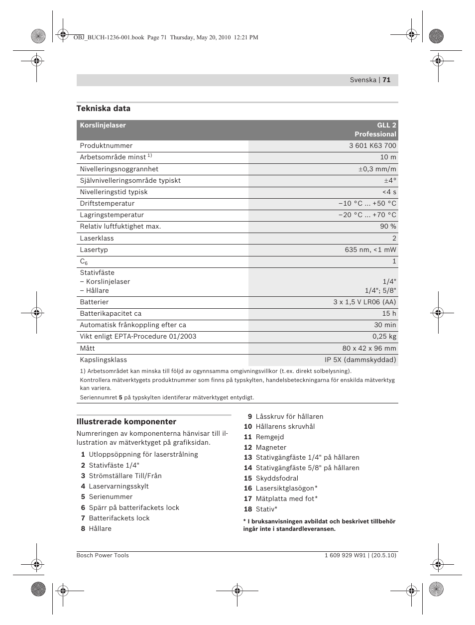Bosch GLL 2 Professional User Manual | Page 71 / 217