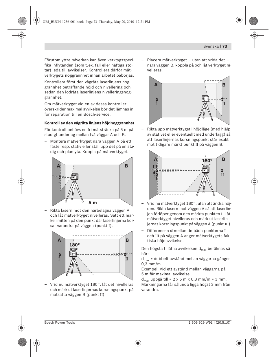 Bosch GLL 2 Professional User Manual | Page 73 / 217