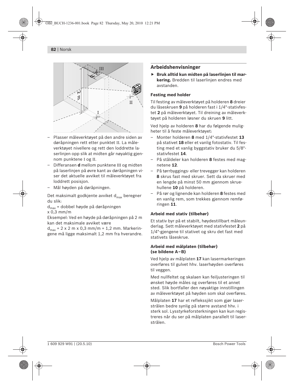 Bosch GLL 2 Professional User Manual | Page 82 / 217