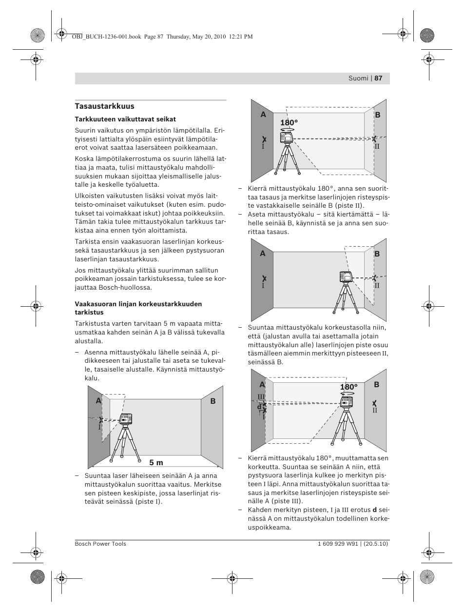 Bosch GLL 2 Professional User Manual | Page 87 / 217