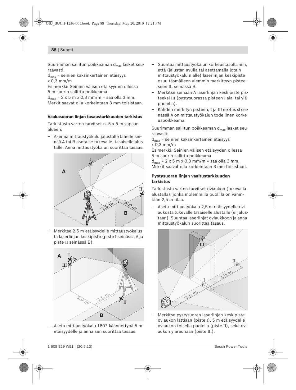 Bosch GLL 2 Professional User Manual | Page 88 / 217