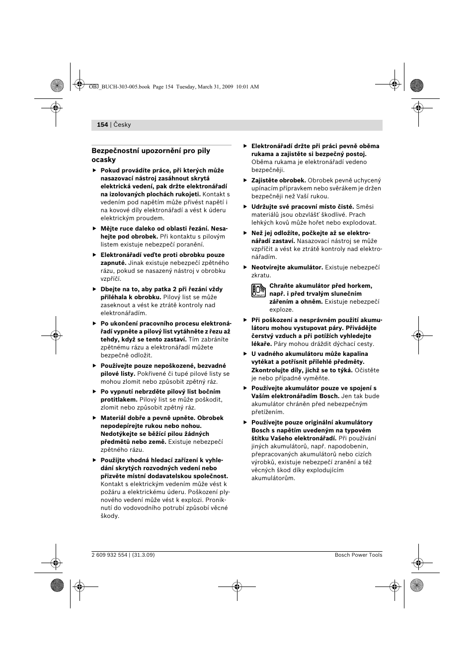 Bosch GSA 36 V-LI Professional User Manual | Page 154 / 289