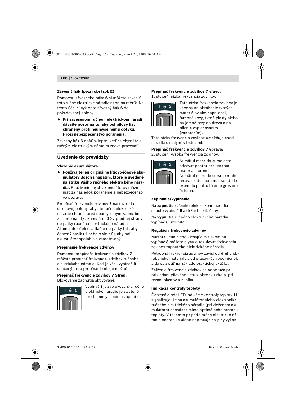 Bosch GSA 36 V-LI Professional User Manual | Page 168 / 289