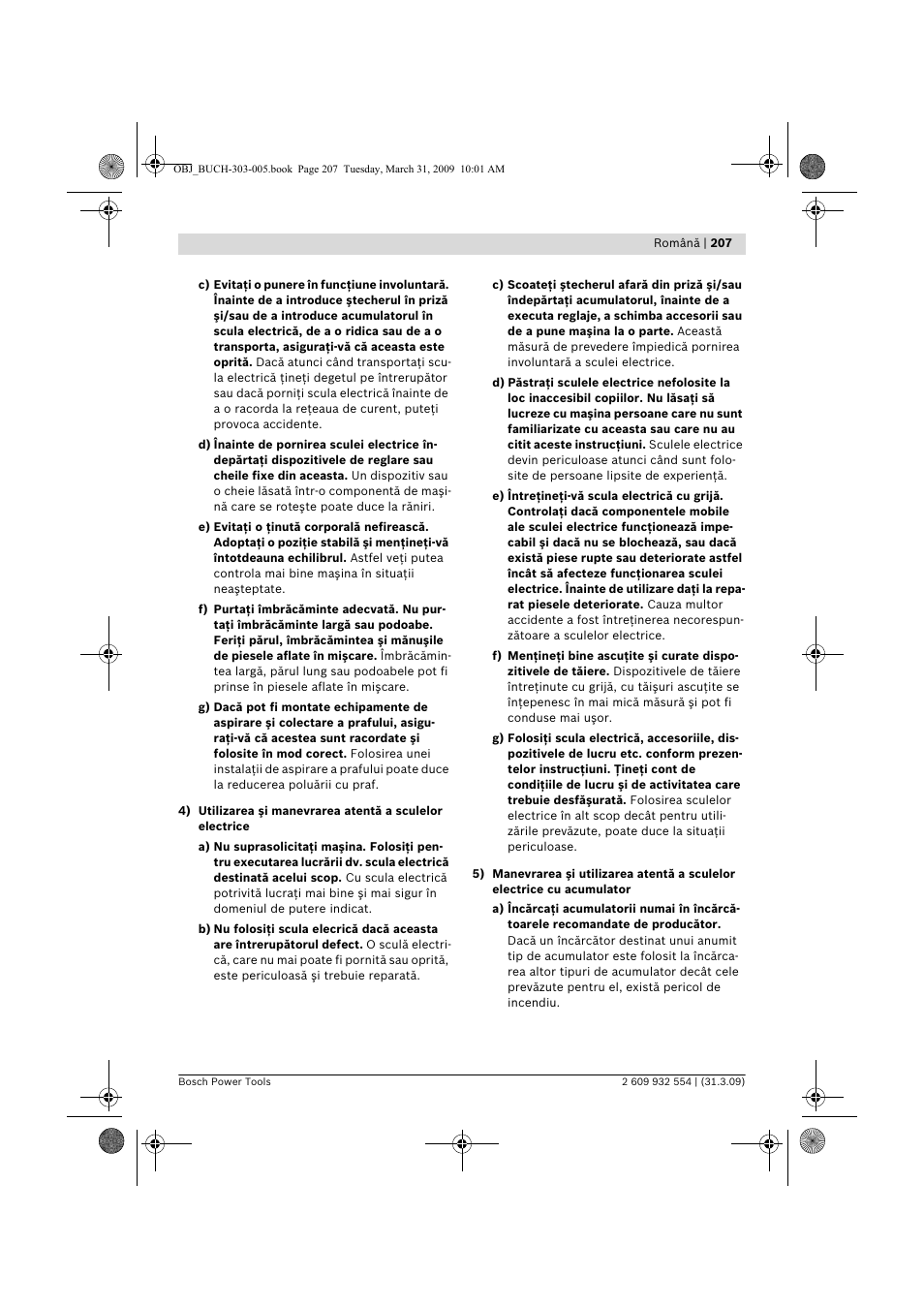 Bosch GSA 36 V-LI Professional User Manual | Page 207 / 289