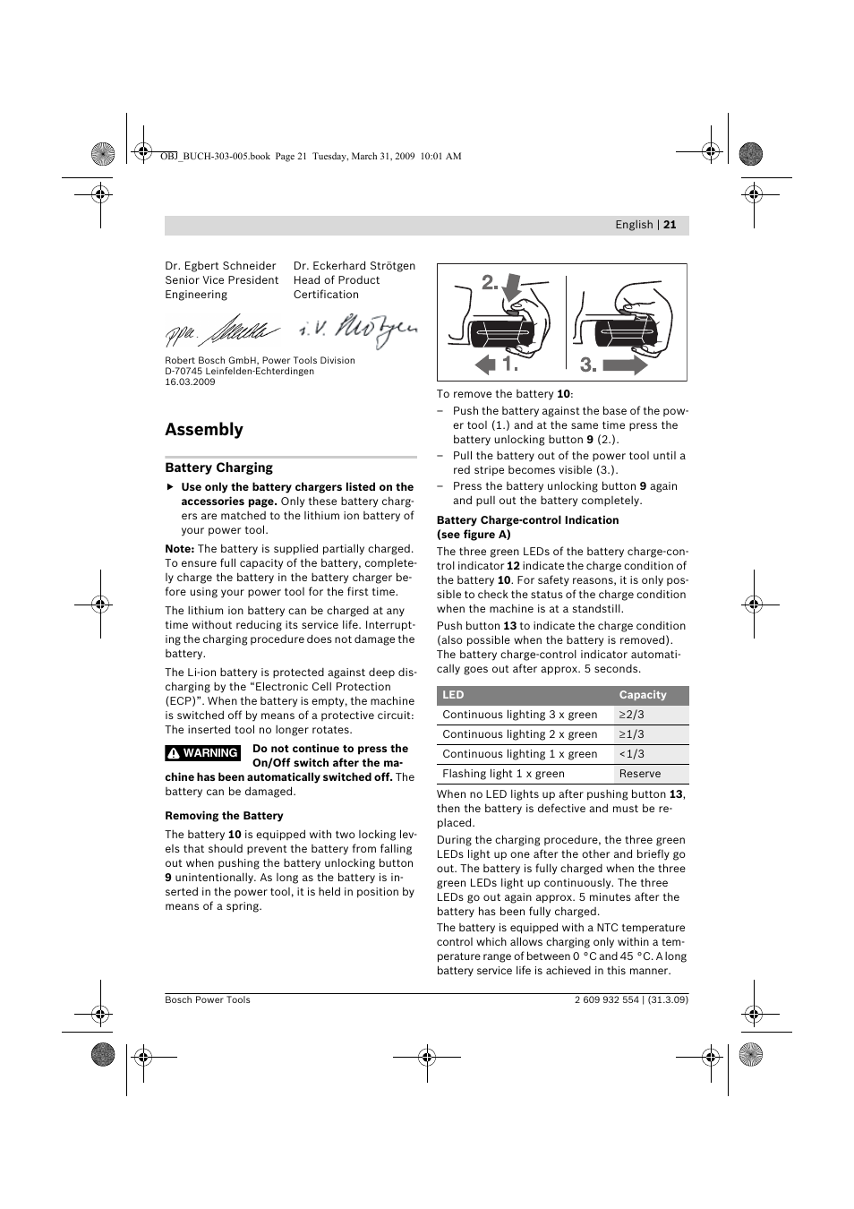 Assembly | Bosch GSA 36 V-LI Professional User Manual | Page 21 / 289