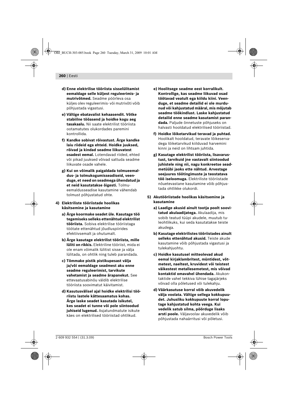 Bosch GSA 36 V-LI Professional User Manual | Page 260 / 289