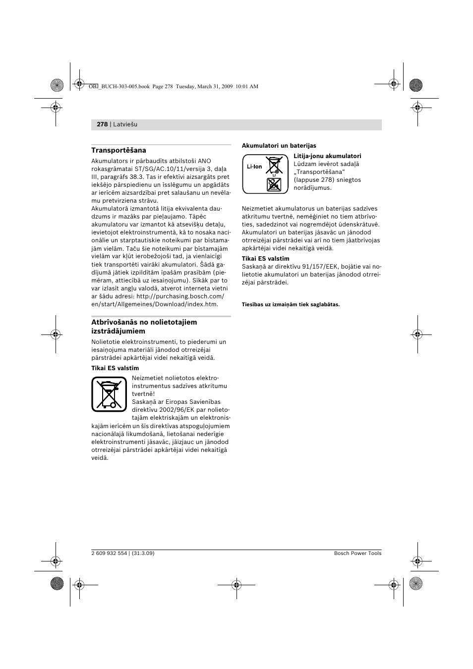 Bosch GSA 36 V-LI Professional User Manual | Page 278 / 289