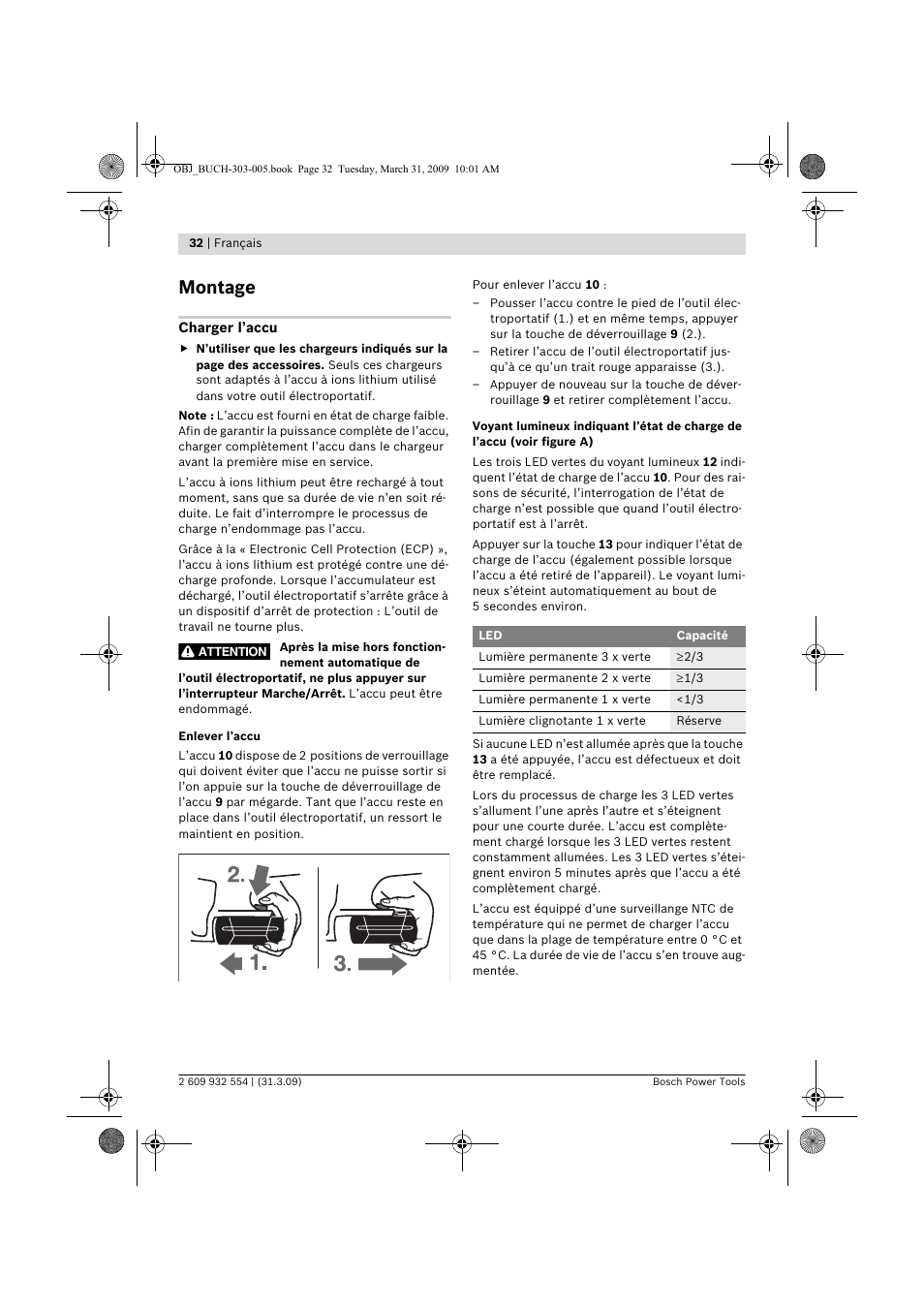 Montage | Bosch GSA 36 V-LI Professional User Manual | Page 32 / 289