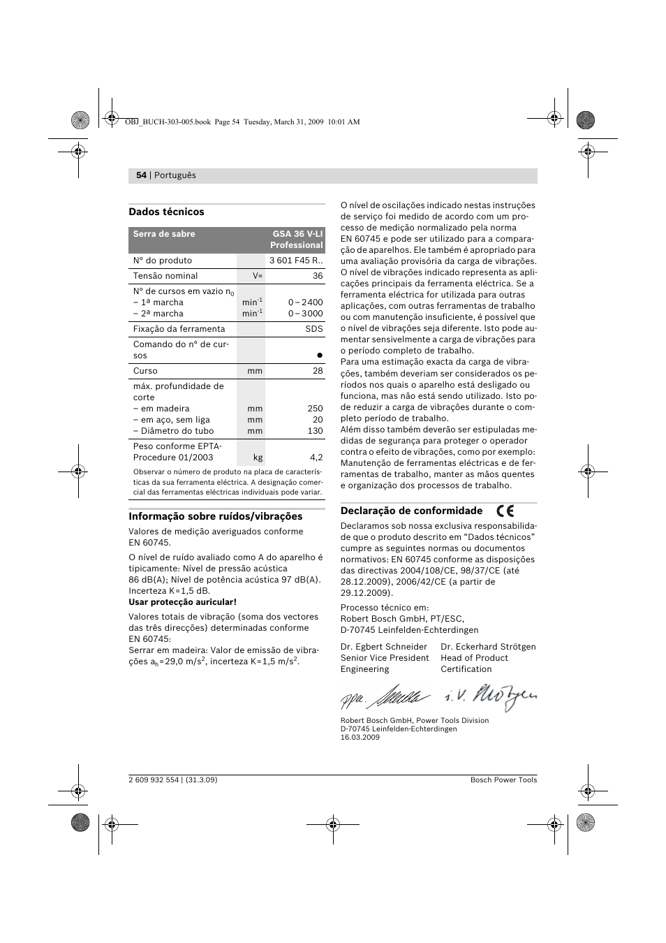 Bosch GSA 36 V-LI Professional User Manual | Page 54 / 289