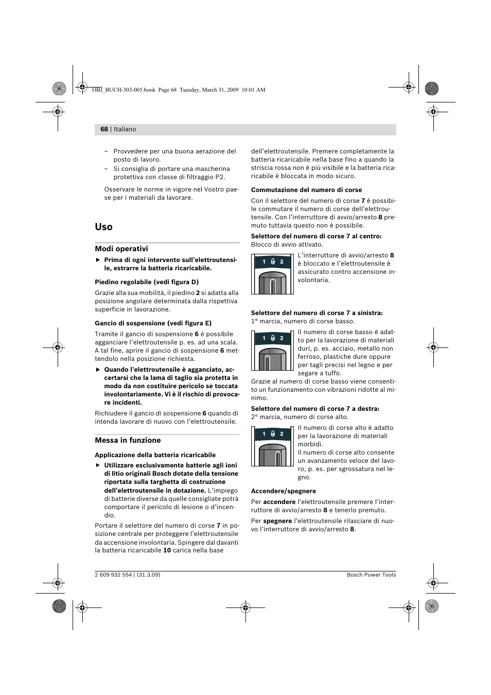 Bosch GSA 36 V-LI Professional User Manual | Page 68 / 289