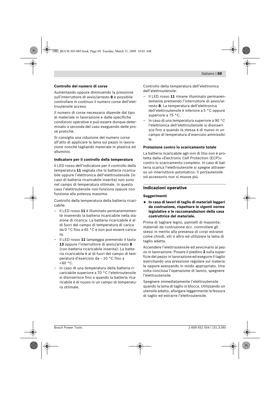 Bosch GSA 36 V-LI Professional User Manual | Page 69 / 289