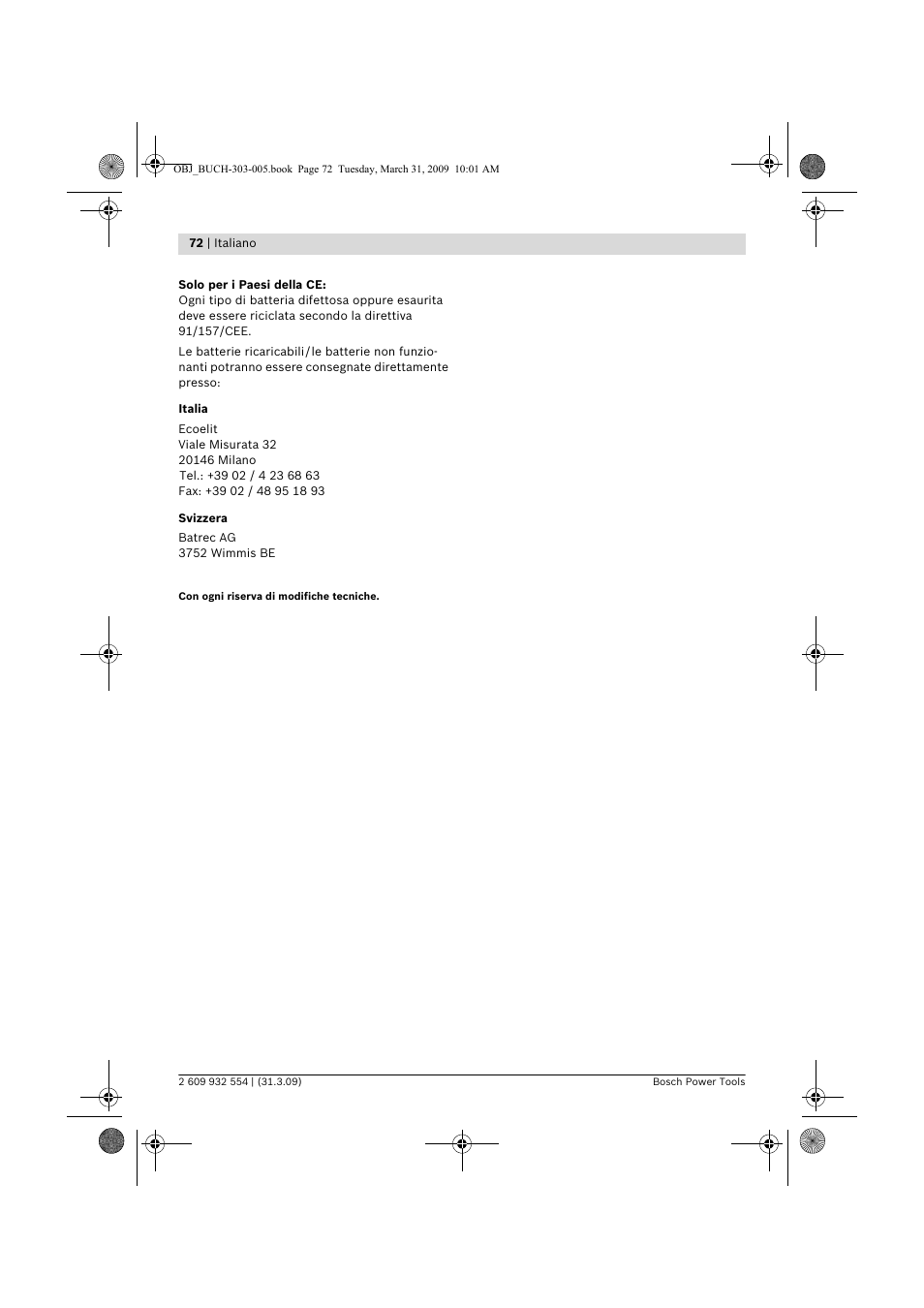 Bosch GSA 36 V-LI Professional User Manual | Page 72 / 289