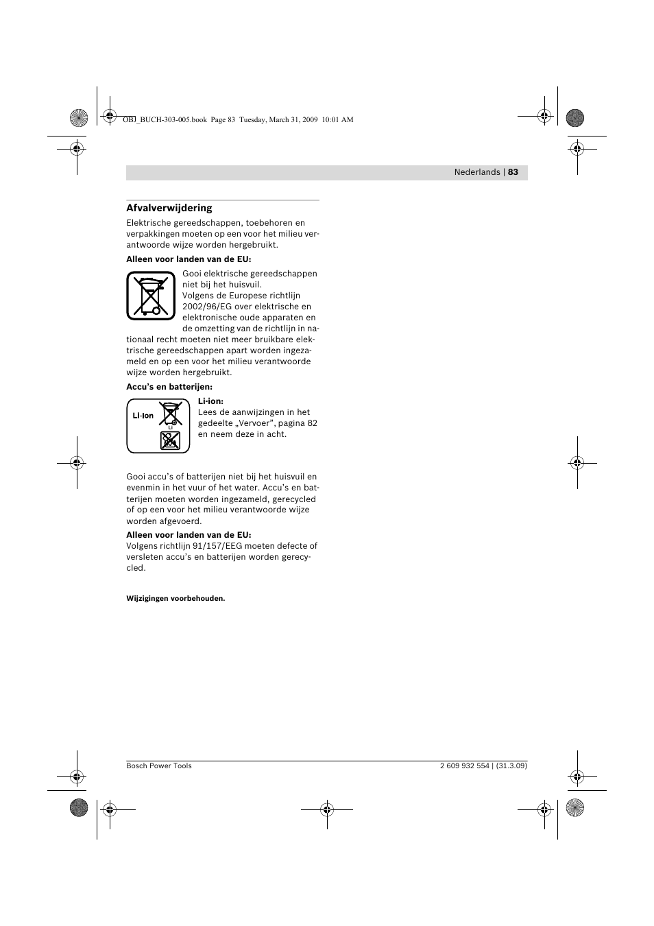 Bosch GSA 36 V-LI Professional User Manual | Page 83 / 289