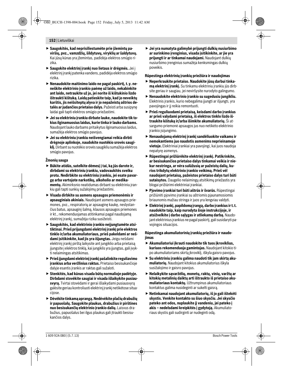 Bosch GCB 18 V-LI Professional User Manual | Page 152 / 168