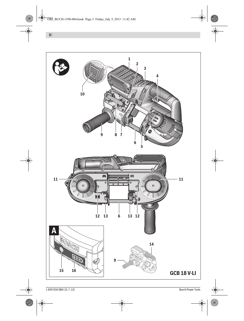 Gcb 18 v-li | Bosch GCB 18 V-LI Professional User Manual | Page 3 / 168