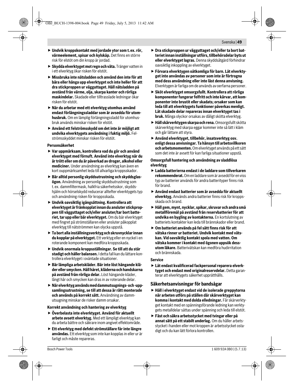 Bosch GCB 18 V-LI Professional User Manual | Page 49 / 168