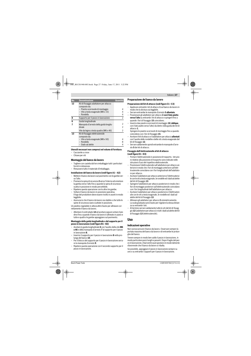 Bosch PTA 2400 User Manual | Page 27 / 91